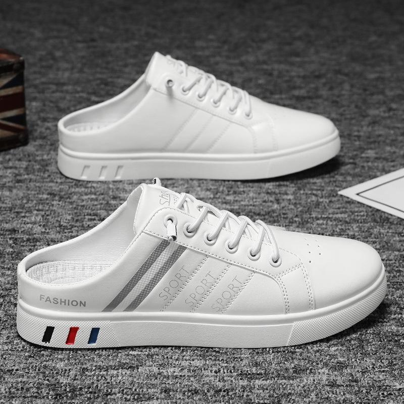 Mode Herren Sommer Baotou Hausschuhe Neue Slip-on Hausschuhe für Herren Mode Männliche Fahrschuhe Herren Sportschuhe Slipper Bequeme Hausschuhe 43 graue