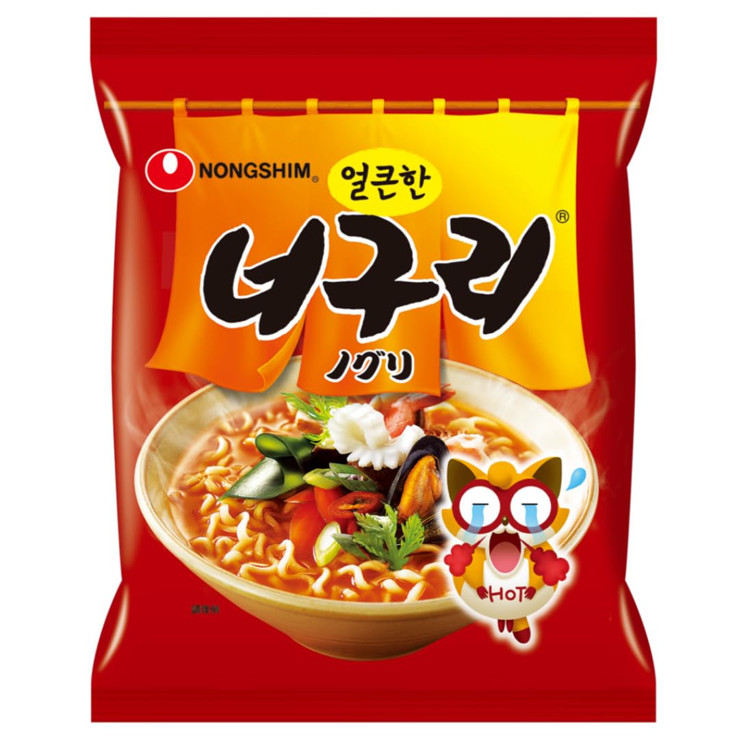 Nongshim Offiziell Noguri Ramen HOT Set mit 30 Koreanische Ramen Beutel Nudeln Noguri Zähe Dicke Nudeln (Tasche)