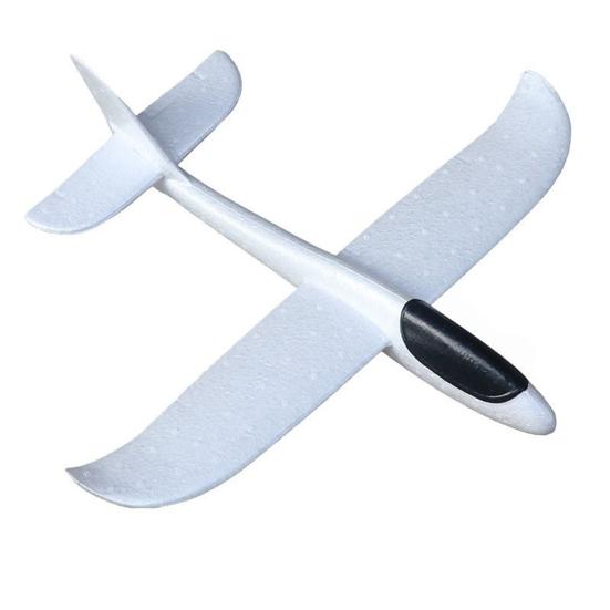 Kreatives Handwurf-Flugzeug Lustiges Outdoor-Spielzeug mit 2 Flugmodi Handwurf-Flugzeug für Kinder Bewegung und Spiel weiß