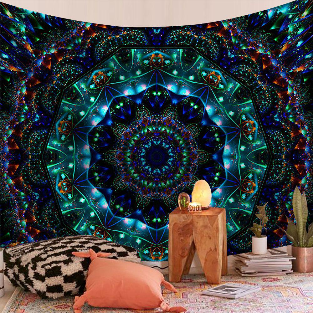 35 Farben indischer Mandala-Wandteppich, Hippie-Wandbehang, Wandteppiche, Boho-Tagesdecke, Strandtuch, Yoga-Matte, Decke, Tischdecke, 130 x 150 cm 150x130cm