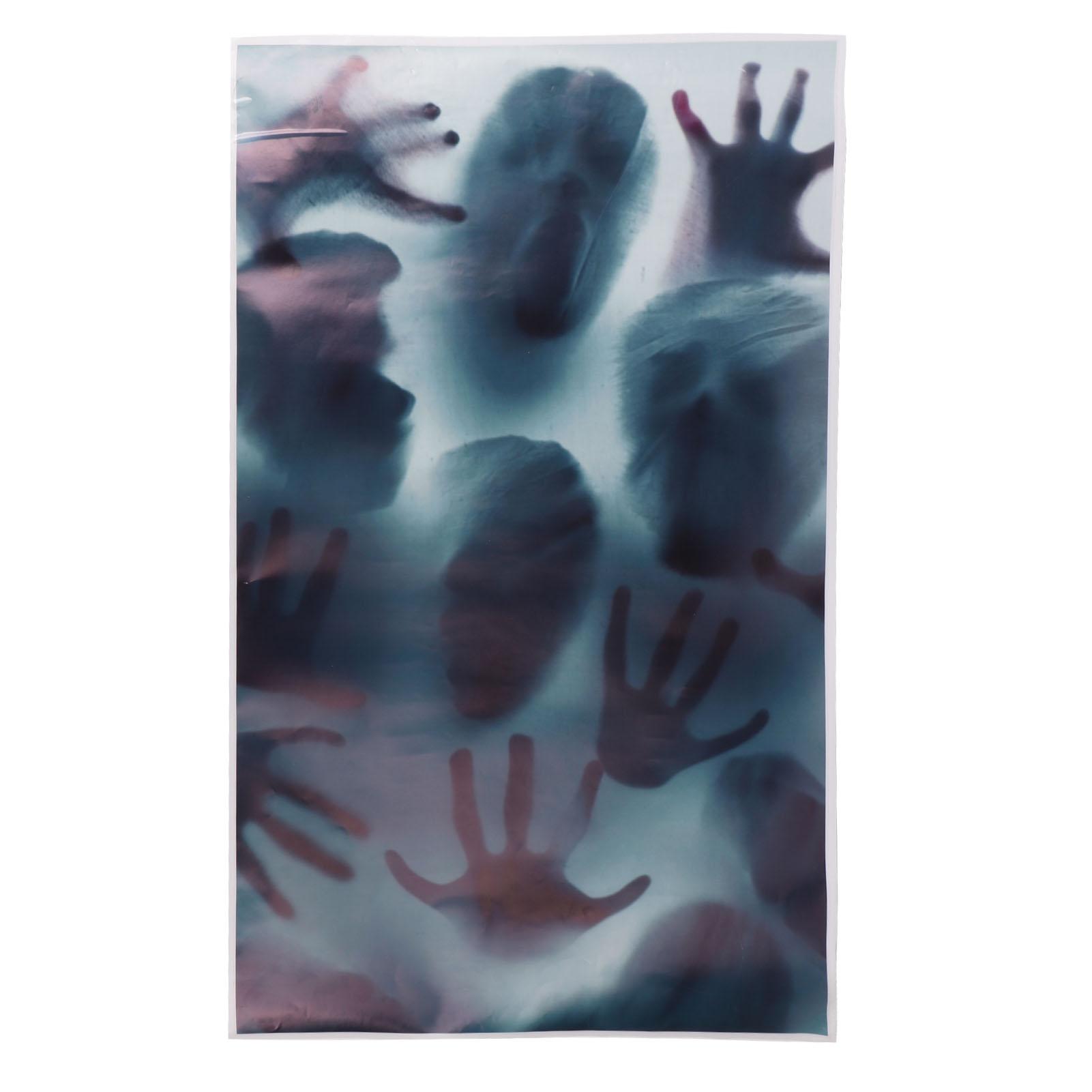 Halloween Dekorationen PVC Großer Halloween Fensteraufkleber Gruseliger Halloween Fensteraufkleber