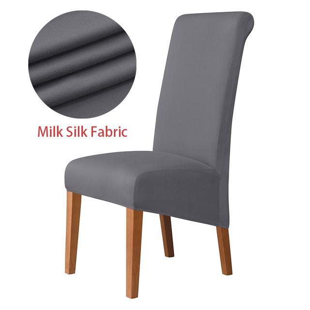 Stuhlhusse mit hoher Rückenlehne und universeller hoher Elastizität, Jacquard, Größe M, XL, Stuhlhussen für Esszimmer, Küche, Büro, Zuhause, Maisflanell M Size (45-58cm)