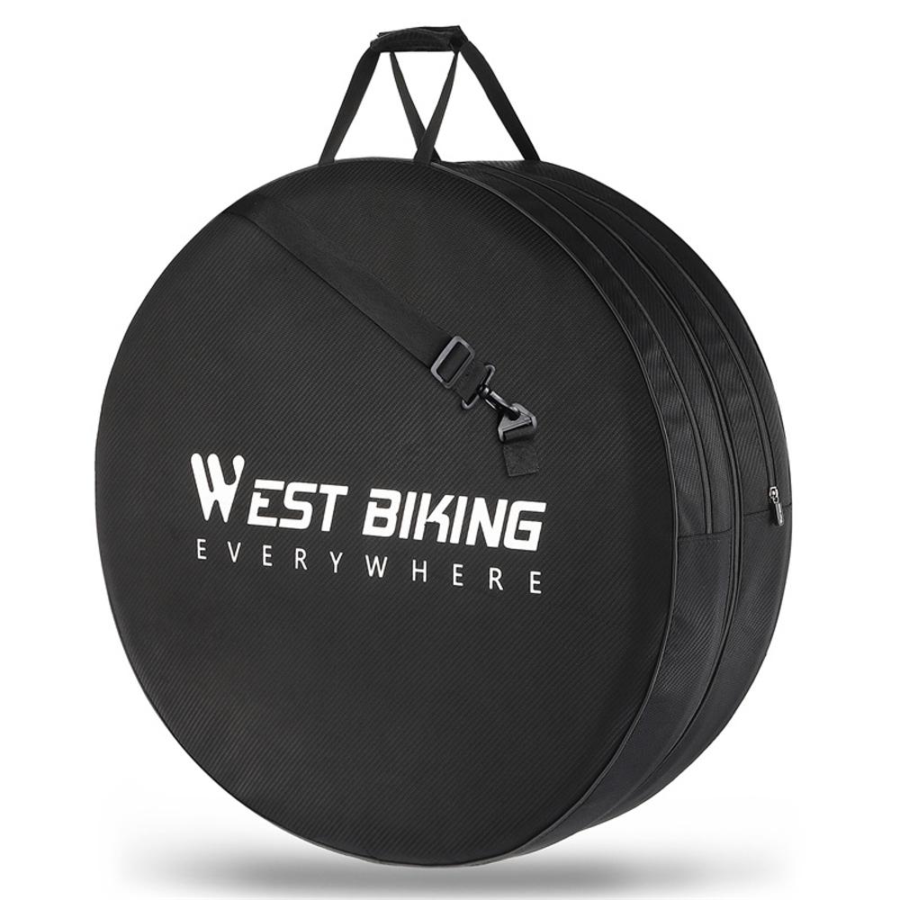 Fahrrad-Laufradtasche, MTB, Rennrad, Laufrad-Aufbewahrungstaschen-Set, tragbare Aufbewahrungstasche für 26-29 Zoll Fahrrad-Laufrad schwarz