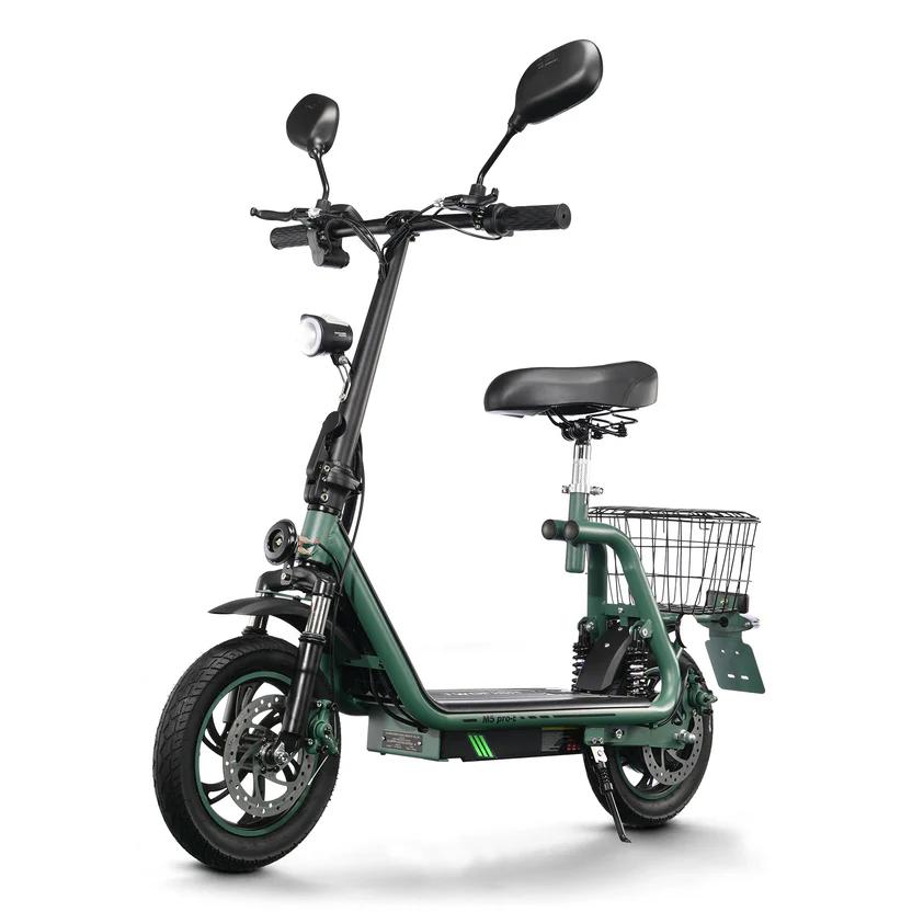 Twofish TFH-M5PRO-48V-E Elektroroller für Erwachsene 500W Starker Motor 48V 13AH Akku Maximale Tragfähigkeit 120kg grün