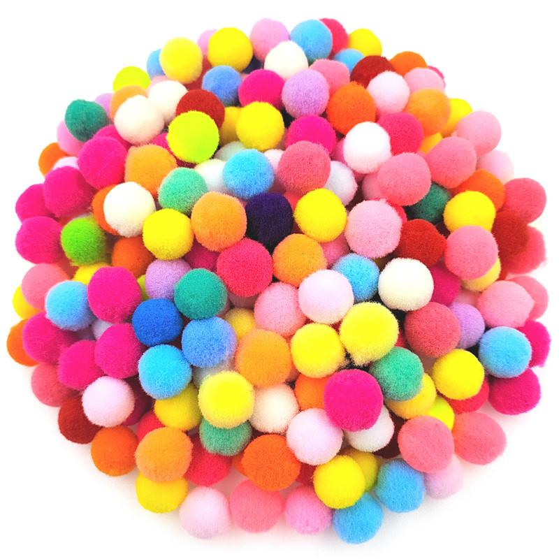 150 Stück/100 Stück 10/15 mm Pompones Pompom Nähen Plüschball DIY Handarbeit Material Flauschiges Hochzeitsdekor Bastelzubehör Schmuck Weiches Kinderspielzeug Zubehör 10mm 150Pcs bunt