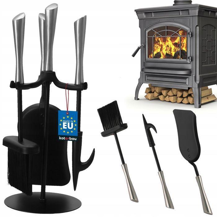 4-teiliger Kaminofen-Serviette aus Stahl – KOTARBAU®
