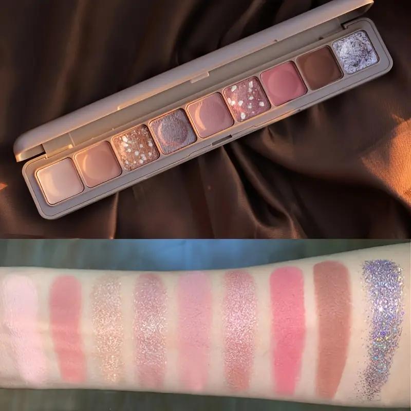 9 farben Mode Lidschatten-palette Matte Lidschatten Wasserdicht Langlebige Glitter Lidschatten Make-Up Kosmetik Für Frauen HMM
