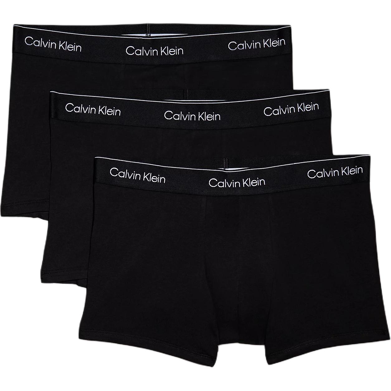 Calvin Klein Bequeme Boxer-Briefs mit mittlerer Leibhöhe und Logo-Jacquardbund Herren Unterwäsche Schwarz 000NB3963A-TM6 M