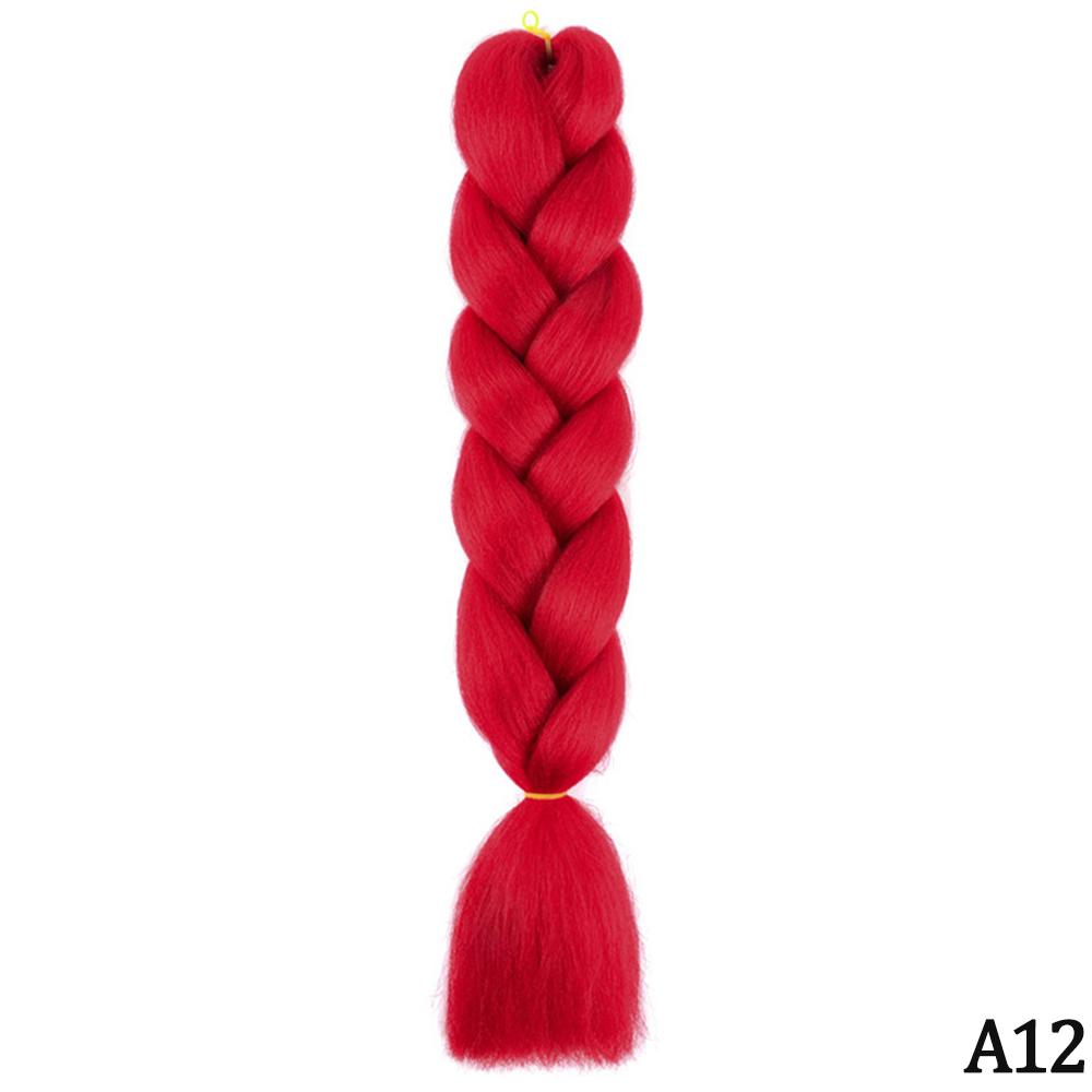 Jumbo Braid 24 Zoll synthetisches Flechthaar Ombre Jumbo Haarverlängerung für Frauen DIY Haarzöpfe Rosa Lila Gelb Grau 24inches