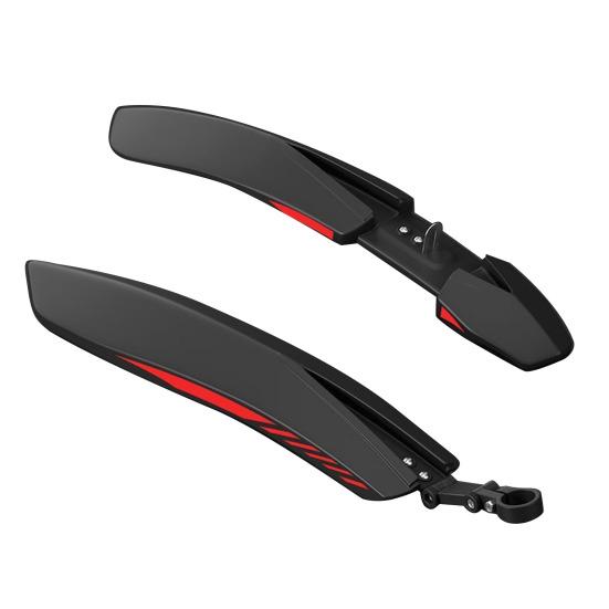 2 Stück Fahrrad Schutzblech Reflektierend Wasserdicht Leicht Universal 24/26/27,5-Zoll MTB Mountain Road Vorderrad Schlammschutz Spritzschutz Schmutzfänger Fahrradzubehör