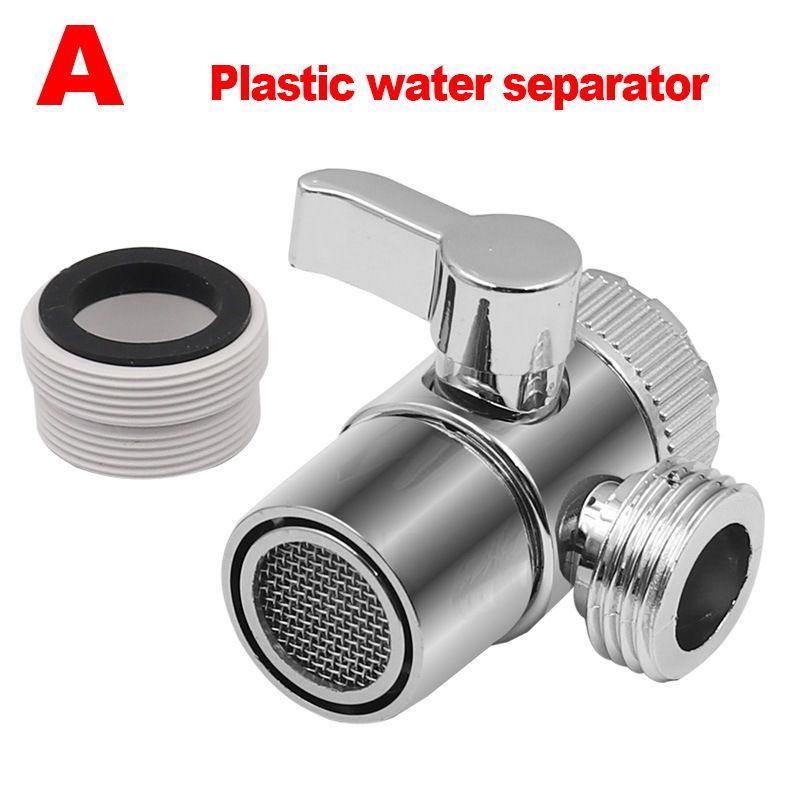 Zweiwege-Wasserhahnanschluss für Toilette, Bidet, Dusche, Küchenarmatur-Adapter, Badezimmer-Spülbecken-Splitter, Umstellventil, Wasserhahn, Küchenzubehör