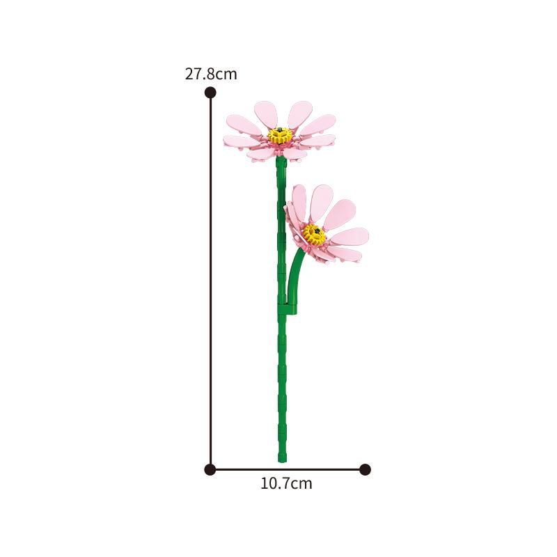 Blumen Bausteine 48 Stile Desktop Ornamente Falsche Blumen Dekorationen Spielzeug PL8856-1