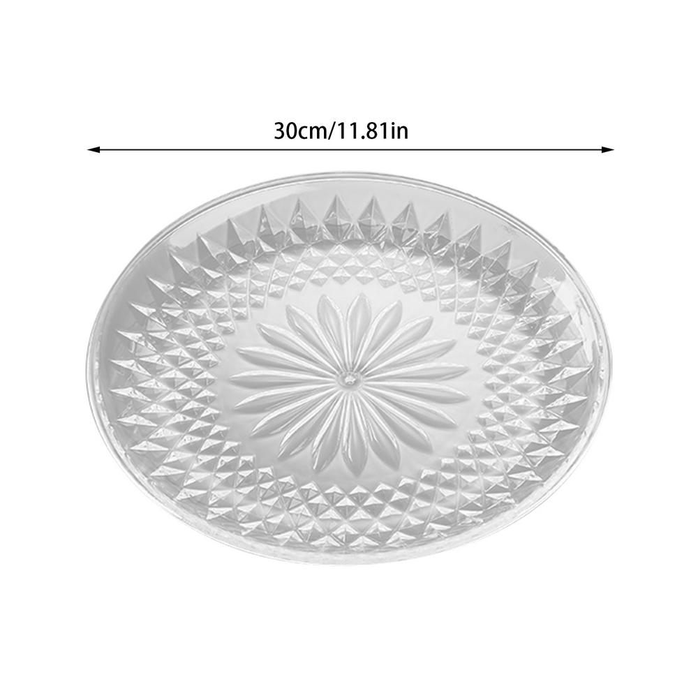 15/20/30cm Acryl Obst Platten Salat Dessert Platte Cupcake Display Stand Cookie Platte Haushalt Süßigkeiten Mutter Servieren platte