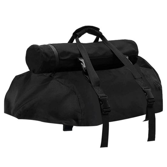 Pizzaofen-Tragetasche für Ooni Karu 12 mit abnehmbarer Kamintasche, großes Fassungsvermögen, waschbar, staubdicht, schützende Pizzaofen-Tragetasche schwarz