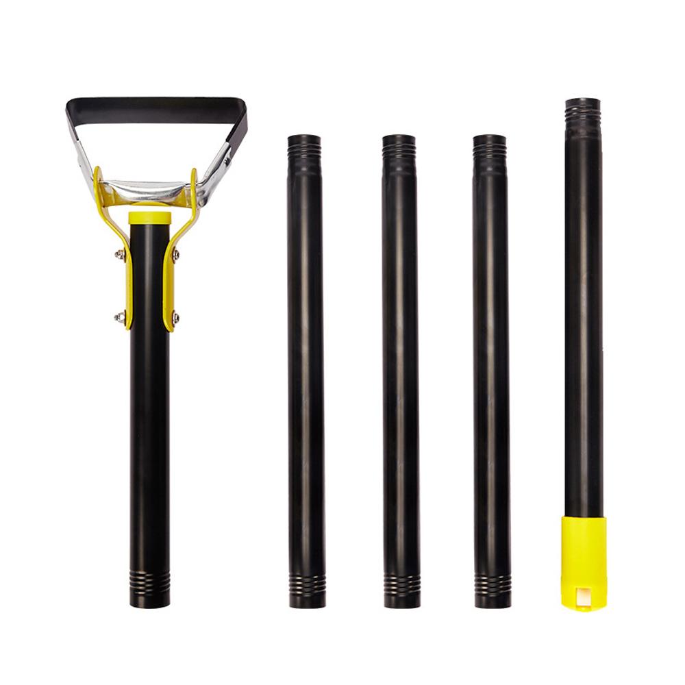 Handgehaltene Unkraut-Steigbügelhacke aus rostfreiem Stahl für den Boden, lockerer Rasen, Rasentrimmer, Rechen, Bauernhof, Garten 2m 5 sections bunt