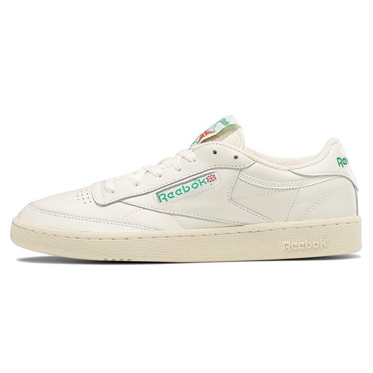 Reebok Club C 85 Vintage Kreide Glen Green Unisex Sneaker Creme Paperwhite 100000317 42.5