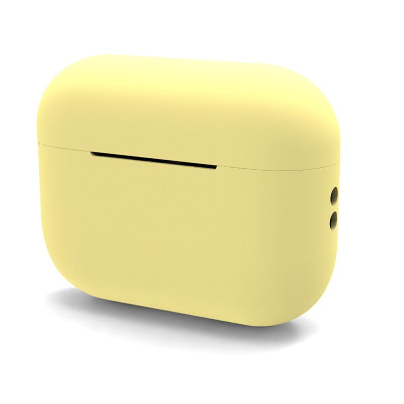 Stoßfeste weiche Silikon-Schutzhülle für Appe Airpods Pro 2 Kopfhörer-Schutzhülle für Airpods Pro 2 (2022) gelb