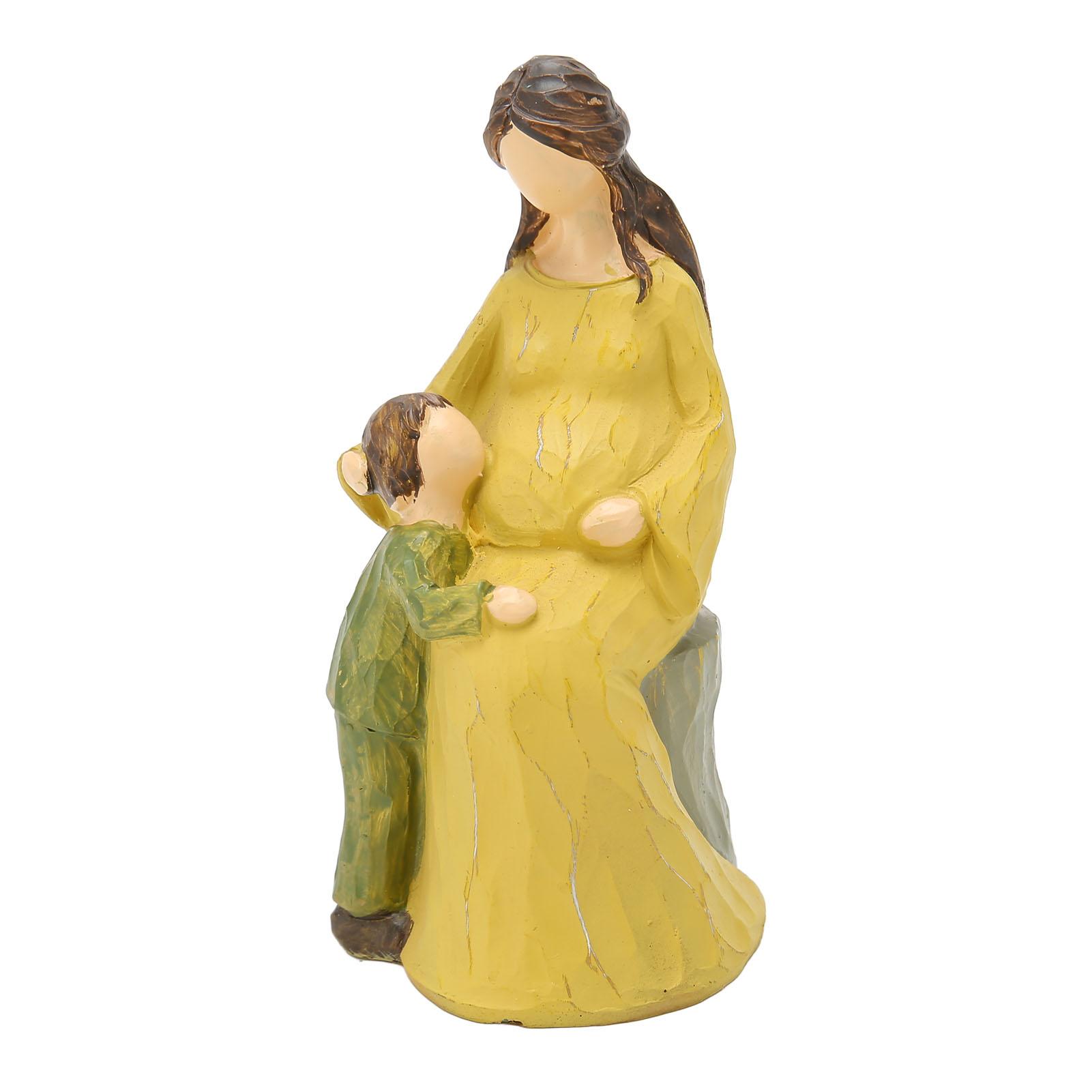 Mutter Kind Statue Wunderschön Künstlerisch Lebendig Harz Mutter Kind Figur Skulptur Regaldekoration