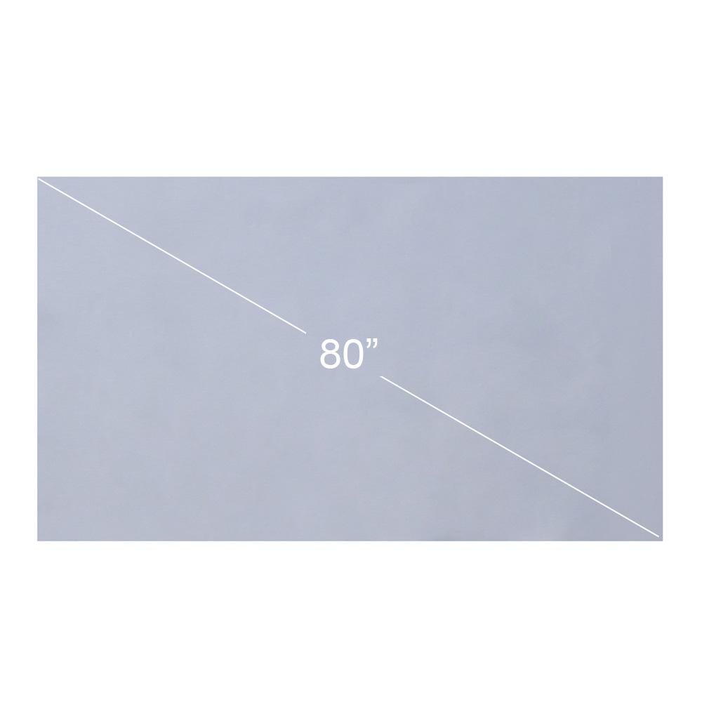 Tragbare Projektor-Leinwand, HD 16:9, rahmenlose Videoprojektionswand, faltbar, Wandmontage, für Heimkino, Büro, Filme 80-inch