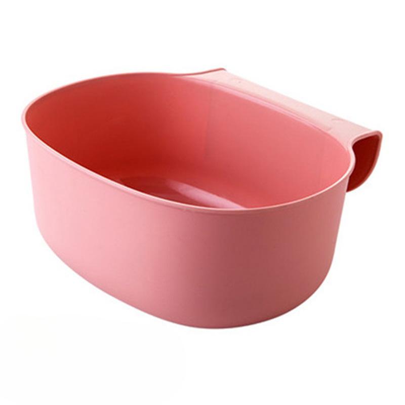 Küchenschranktür hängender Küchenmülleimer Mülleimer Haushaltsaufbewahrungsbox Obstpapier Mülleimer #C0B7Y# rosa