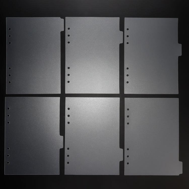 A5 A6 Transparent Papier Index Teiler 6 Löcher Für Binder Planer Notebook Schreibwaren Notebook Papier Teiler Zubehör A5 145*210mm