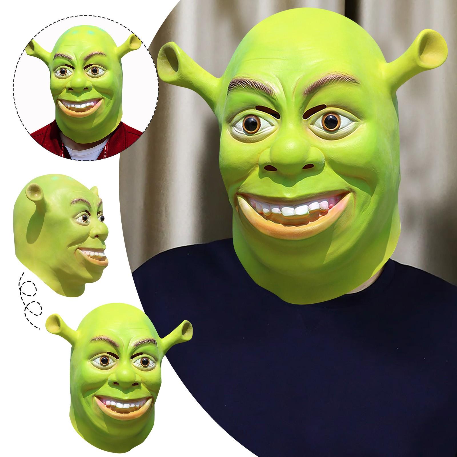 Halloween Latex Maske Maske Maskenball Lustig Vollkopf Grüne Maske Halloween Cosplay Latex Masken One Size grün