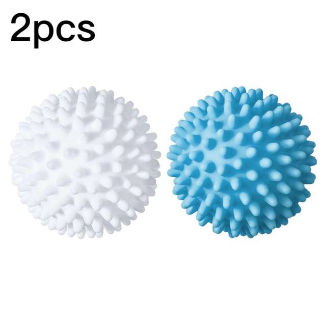 1/2/3 stücke Magische Wäsche Ball Wiederverwendbare PVC Feste Reinigung Ball Haushalts Reinigung Waschmaschine Kleidung Weichspüler Reinigung Werkzeuge 2PCS weiß/blau