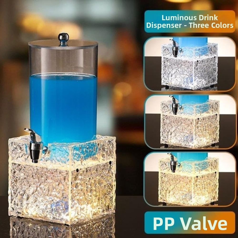 2L Große Kapazität LED Leuchtender Bier Turm Acryl Beleuchteter Getränke Spender Bar KTV Party Three-color Style A