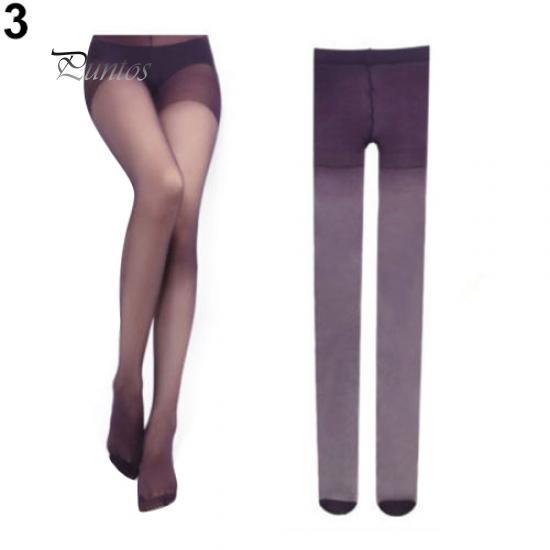 Frauen Sexy Mode Candy Farbe Sheer Samt Strumpfhosen Strümpfe Lange Strumpfhosen violett