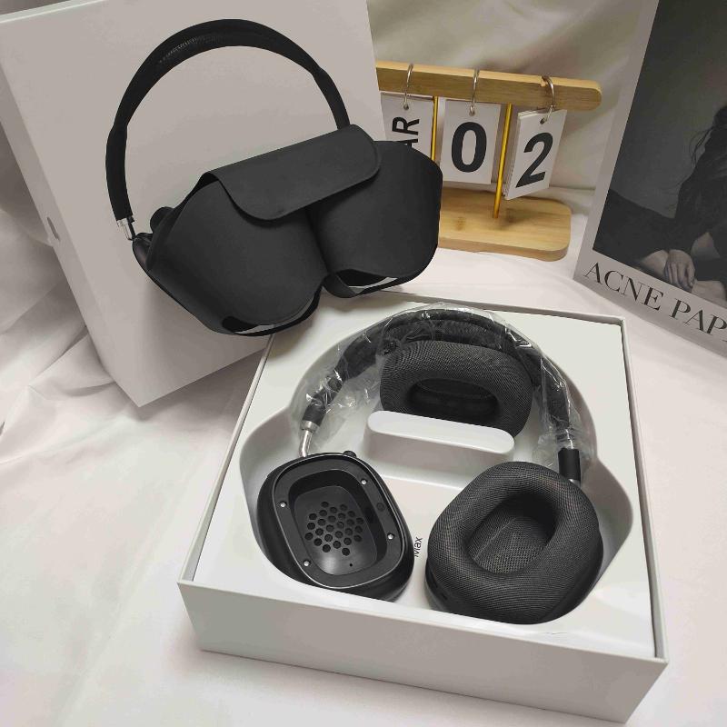 Kopfmontierte kabellose Bluetooth 5.0 Kopfhörer mit Mikrofon, Siri Pop-up-Fenster, Sport-Bluetooth-Bügel, abnehmbare magnetische Ohrpolster, schwere Bass-Kopfhörer schwarz