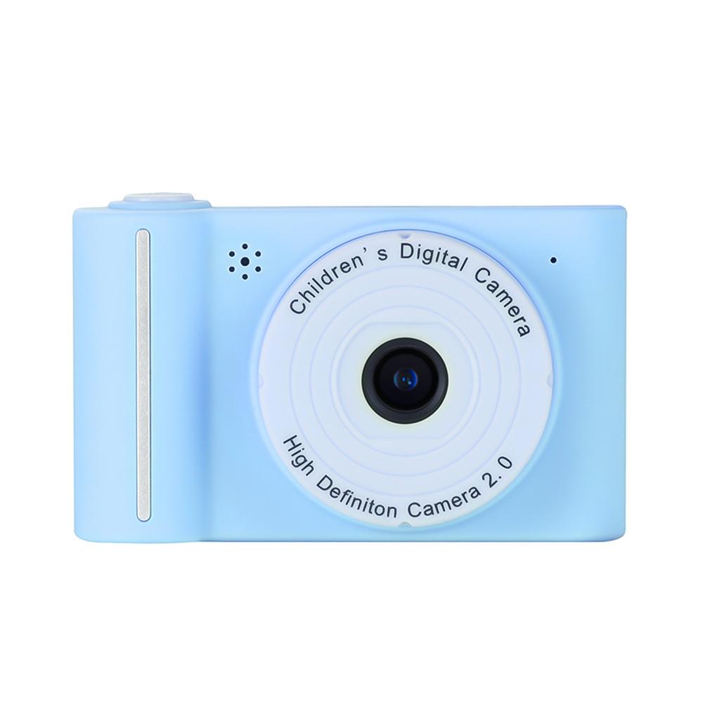 1080P Mini-Digitalkamera für Kinder, digitale Videokamera für Kinder, Dual-Objektiv, 2,0-Zoll-IPS-Bildschirm, integriert blau