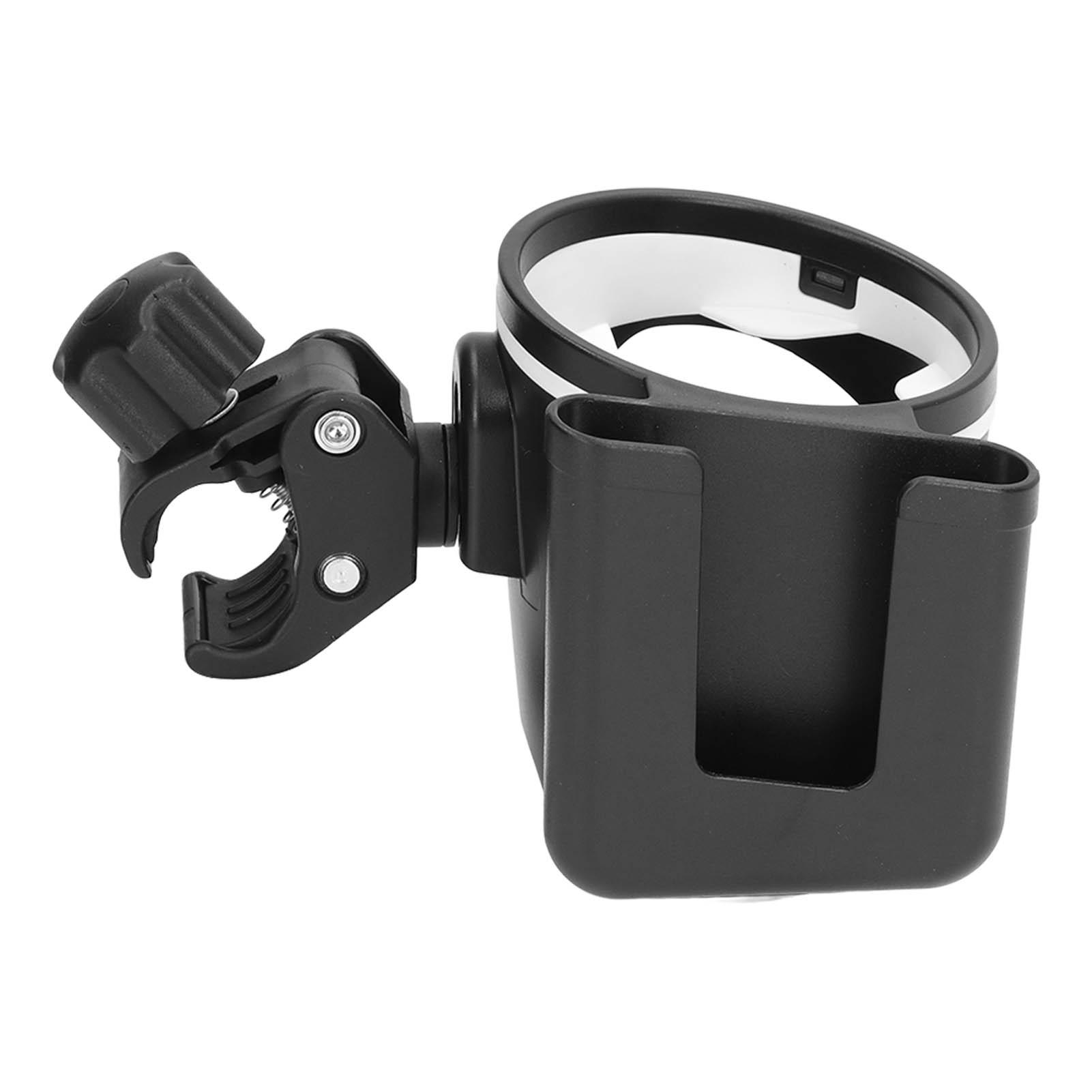 Baby Kinderwagen Getränkehalter Rutschfest Verstellbar 360 Grad Drehbar Universal 2 in 1 Kinderwagen