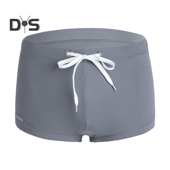 Sommer Männer Badeshorts Low-rise Einfarbig Strand Enge Badehose mit Taille Krawatte Badeanzug Sport Surf Shorts Badehose M