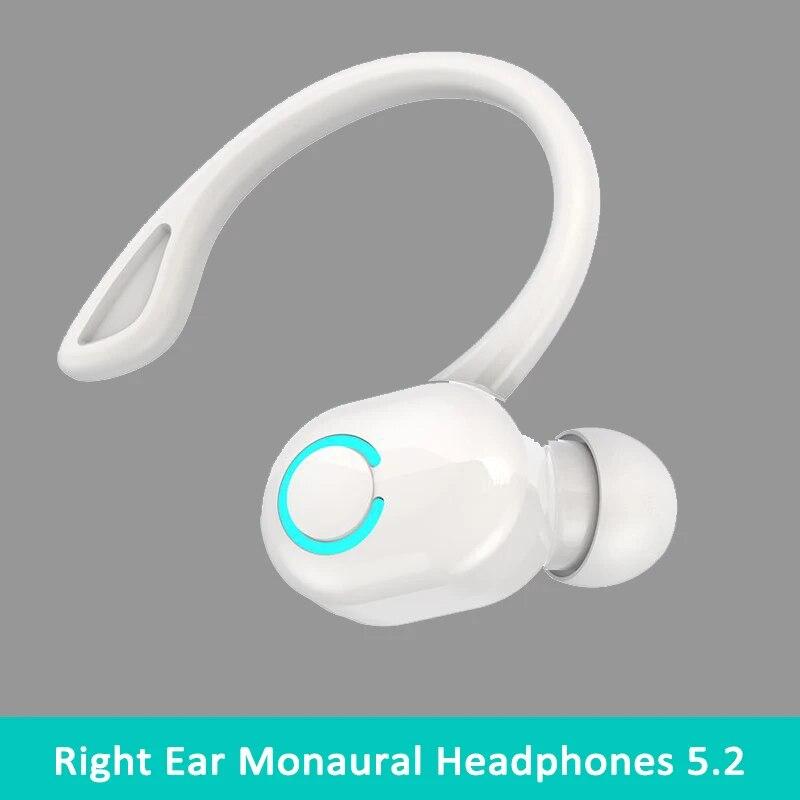 S10 Bluetooth 5.2 Kopfhörer Business Wireless Ohrbügel Headset HIFI Stereo Freisprechen Kopfhörer mit Mikrofon weiß