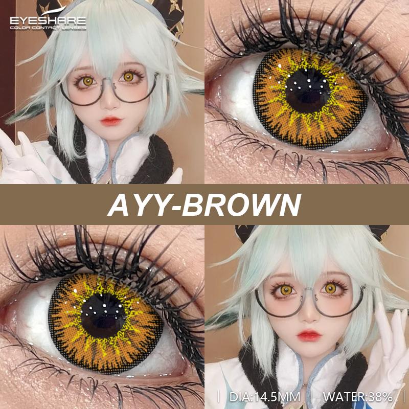 EYESHARE Mehrfarbige Kontaktlinsen Comic-Ausstellung Cosplay Charakterdarstellung Halloween-Nacht Charakterkostüm Farbige Kontaktlinsen 1 Paar