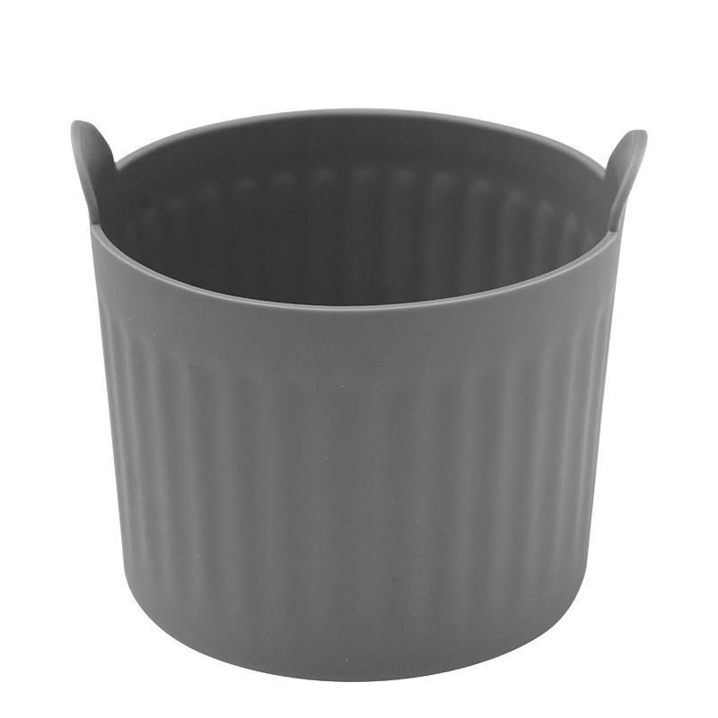 3/4/6/12 Stück Air Fryer Silikon Eierpochierbecher Silikon Eierkocherform Backen Pudding Torte Kuchen Desserts Eierpochiermaschine 1PC grau