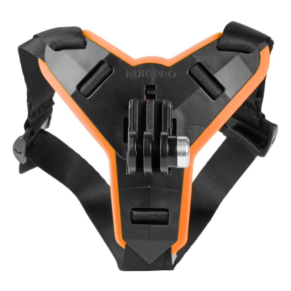 Motorrad Helm Kinnriemen Halterung für GoPro Hero 9 8 7 5 OSMO Action Xiaomi Action Kamera Zubehör orange