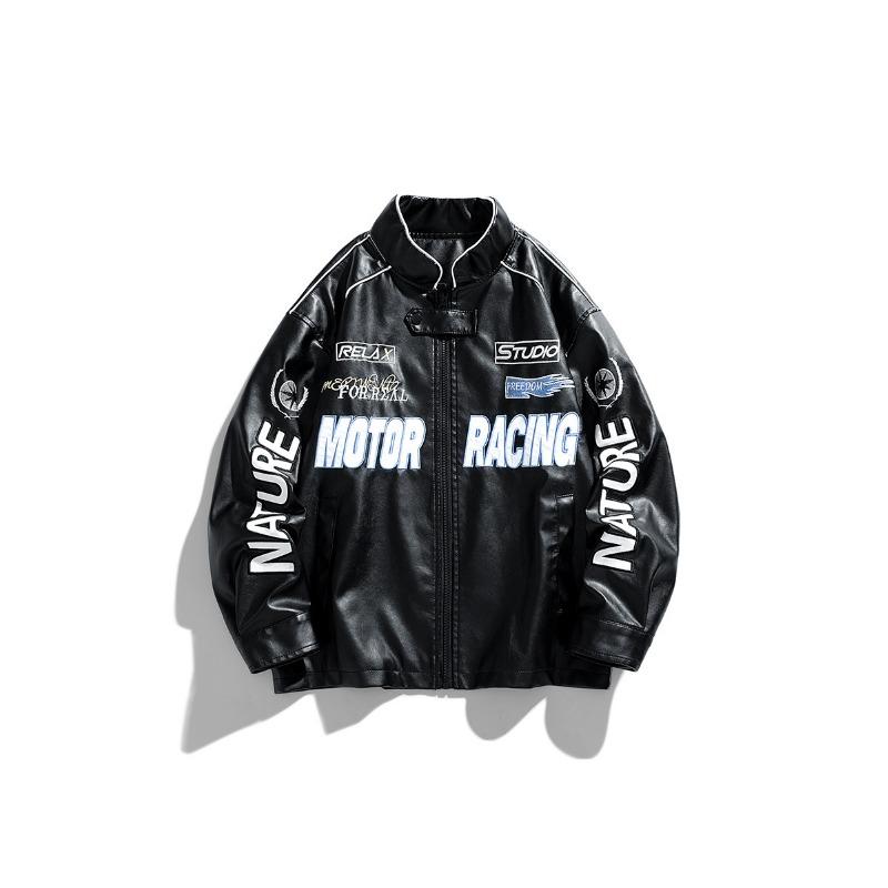 Abnehmbare Lokomotive Jacke Paar Retro Hip-Hop Lose und Vielseitige Paar Baseball Jacke Neue Jacke Männer M schwarz