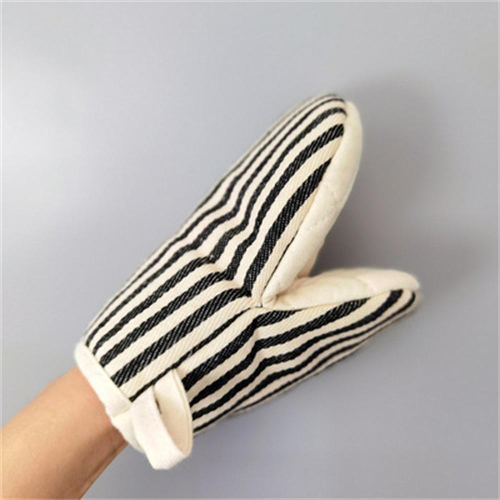 Isolierte Haushaltshandschuhe, Mikrowellen-Verbrühschutzhandschuhe, verdickte gestreifte Backhandschuhe, hochtemperaturbeständige Handschuhe, Küchengeräte