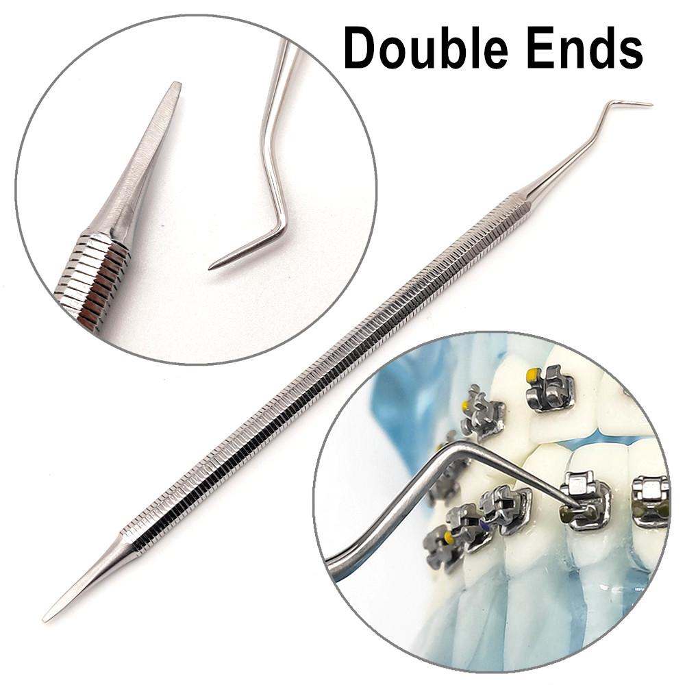 Dental-Öffner-Werkzeug zum Öffnen selbstligierender passiver Brackets. Dental-Bracket-Dietriche, selbstligierender Zahnspangen-Öffner, Zahnarzt-Werkzeug 1 piece double ends B