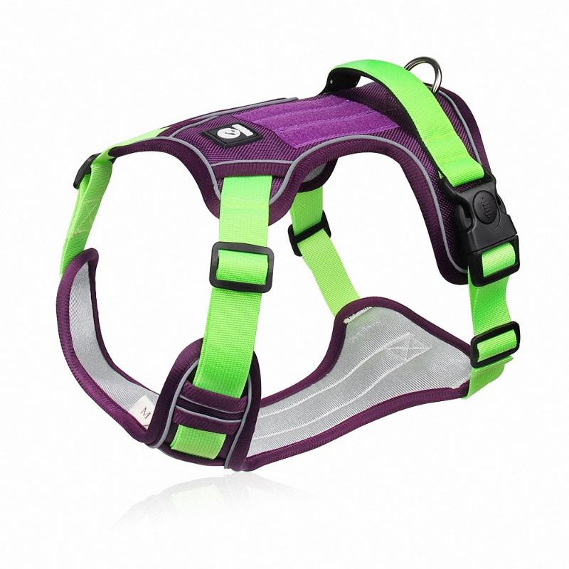 Verstellbares Hundegeschirr, reflektierendes Sicherheitstraining, Brustweste, Führt Halsband für französische Bulldoggen, Haustiere, Hundezubehör S (4-7.5kg)