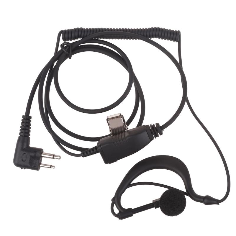 D-Form Schwenkbare Ohrhörer-Headset mit PTT-Taste Mikrofon für Funkgerät Walkie-Talkie für Hytera BP510 BP516 BP 510 1