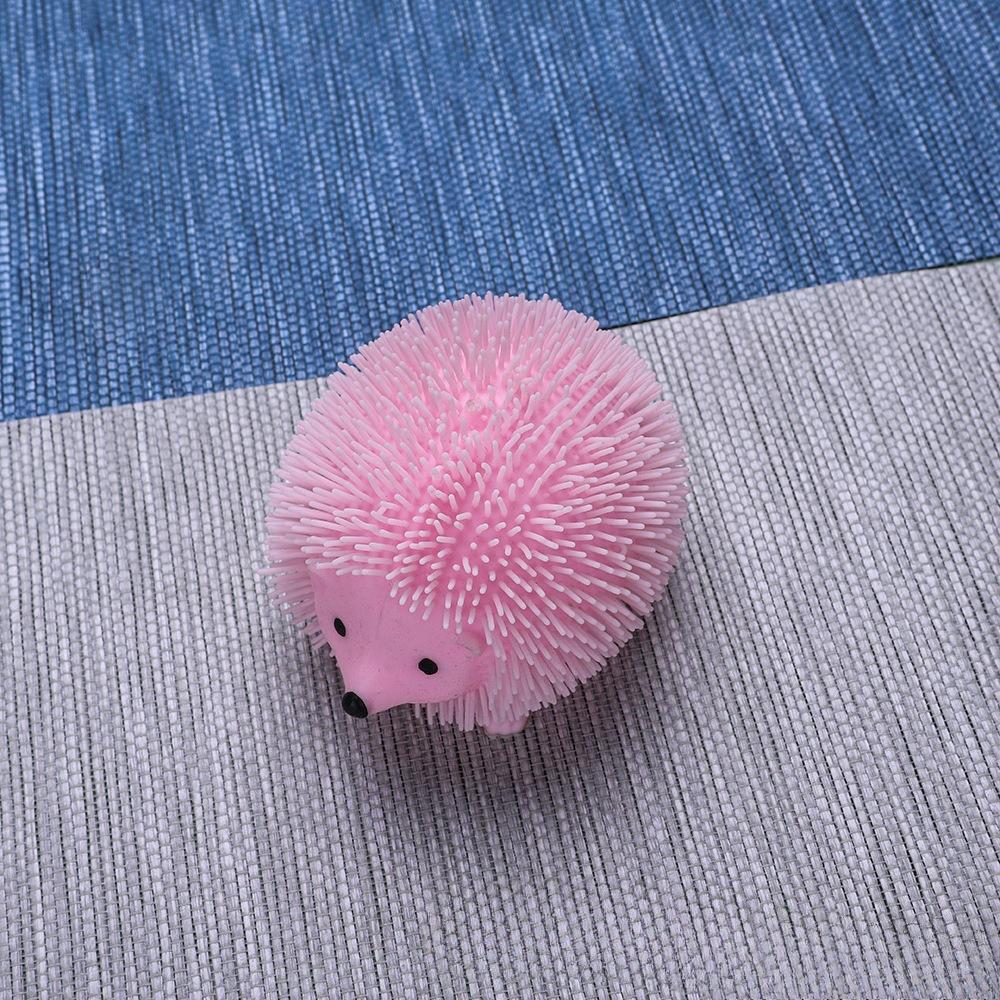 Igel Quetschball Kneifen Lustig Niedlich Puppe Spielzeug Stachelige Bälle Spielzeug Glitzer Sensorisches Fidget Spielzeug Stressabbau für Menschen Bestes Geschenk pink