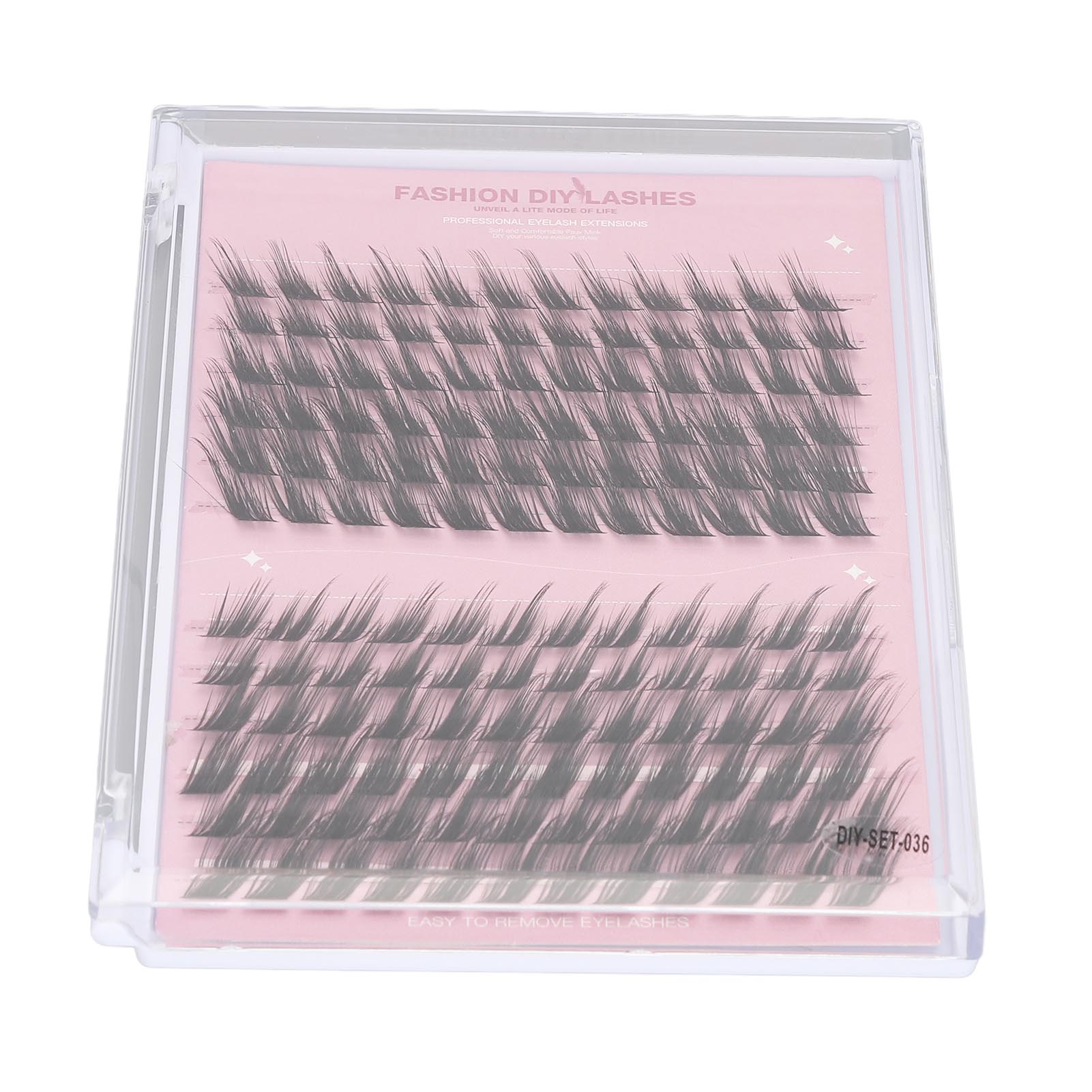 Einzelwimpern Cluster Segmentiert Flauschig Professionell DIY Wispy Lashes Cluster für Make-up 036 144