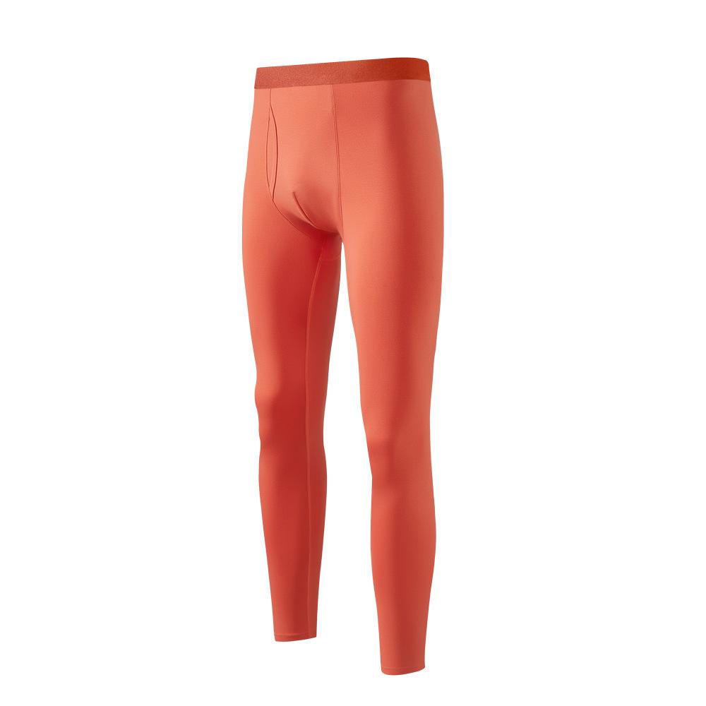 Herren Baumwolle Hochwertige Thermo-Kleidung Unterwäsche Unterhosen Pyjamahose Für Männer Elastische Taille Hose Herbst Winter Kleidung XL rot