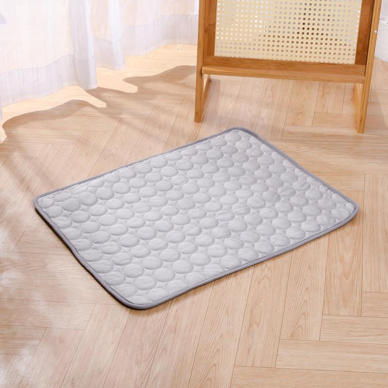 Kühlmatte für Hunde, Sommer, kaltes Haustierbett, extragroß, für kleine und große Hunde, Haustierzubehör, strapazierfähige Katzendecke, Sofa, Katzen-Eiskissen, Decke L 70x55cm grau