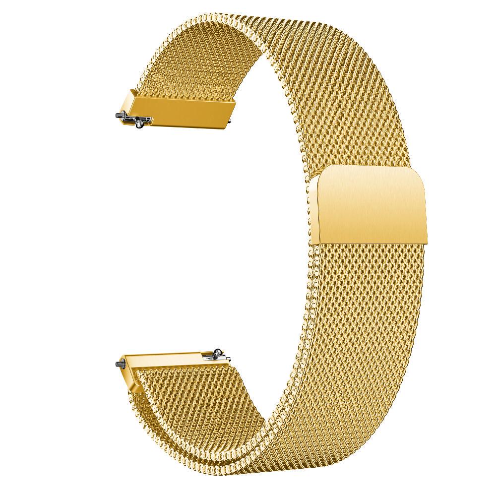 20mm Milanese Loop Strap Für Garmin Forerunner 645 245 245M Edelstahl Armband Armband für Garmin Vivoactive 5 venu SQ gold