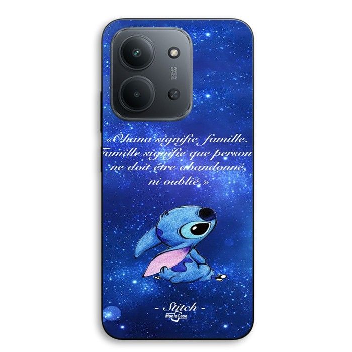 Hülle Für Xiaomi Redmi 15C 5g Stitch disney stitch süß Ohana bedeutet Familie Maniacase schwarz