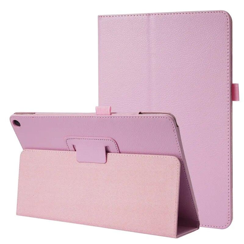 Für Fire HD 10 Hülle 2021 11. Generation 10,1 Zoll Tablet Coque Flip PU Stand Shell Fire HD10 HD 10 Plus Cover 2021 Fire HD 10 2019 10.1 rosa
