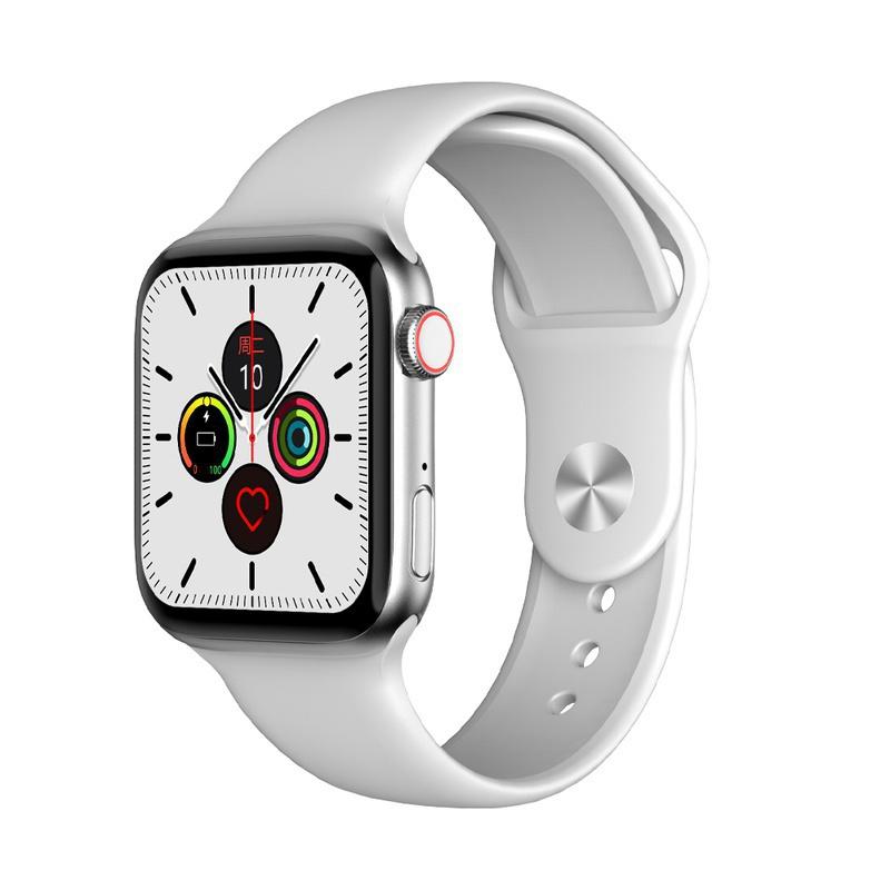 Voll-Touchscreen-Bluetooth-Smartwatch, Herzfrequenz-Blutdruckmessgerät, wasserdichte Smartwatch weiß